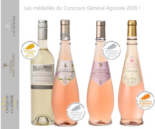 Nos médaillés du Concours Général Agricole 2018