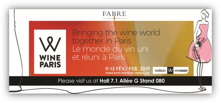 Fabre en Provence à Wine Paris du 11 au 13 février !